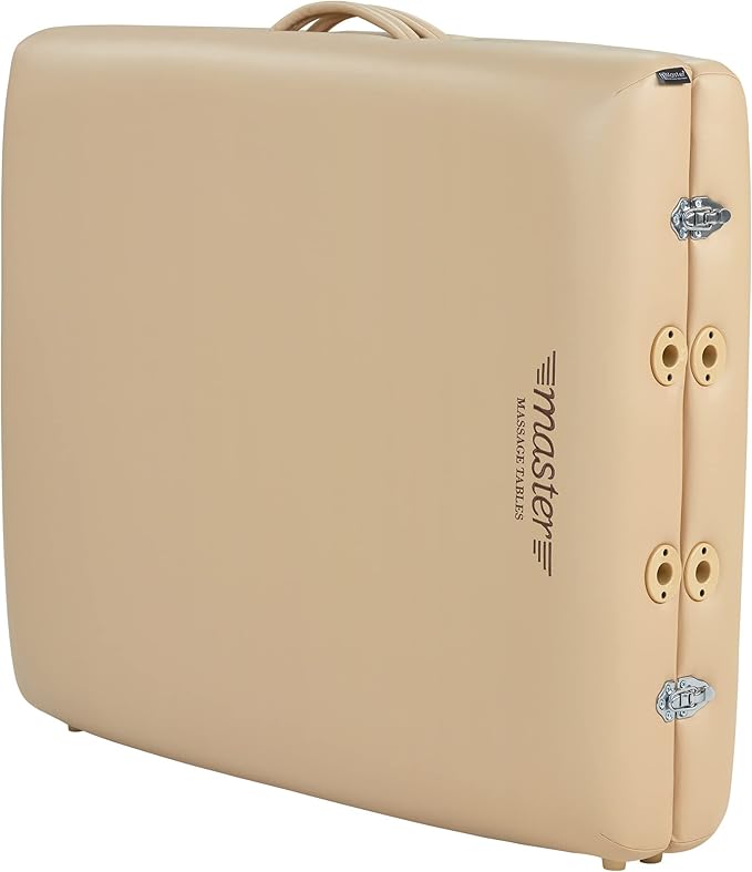 Master Massage 30" Del Ray Pro Portable Massage Table Package, Sand Color, Luxurious with 3" Thick Cushion of Foam