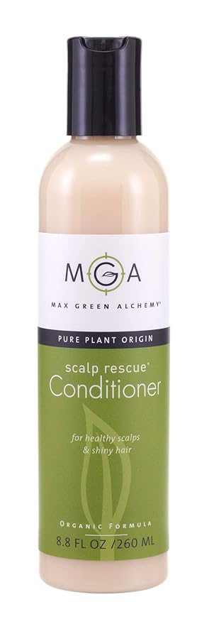 MGA Vegan Hair Conditioner - Organic Formula with Tea Tree for Healthy Hair | Shea Moisture Conditioner with Natural Herbal Scent | Parabens Silicone & Sulfate Free | Unisex | 8.8 Fluid Oz