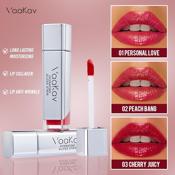 Matte Lip Stain Set, Long Lasting Waterproof Liquid Lipstick, Hydrating Non Sticky Velvet Lip Tint, Smudge-Proof Soft Matte Finish(03 CHRRY JUICY)