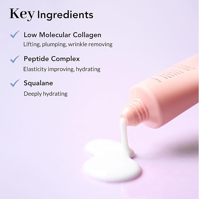 NOWATER Collagen Wrapping Mask - Travel Size, Elasticity Improving, Hydrating, Firming - Hydrolyzed Collagen & Peptide, Glass Skin Peel Off Mask, Korean Skincare for Face, Travel Size (0.81 fl.oz)