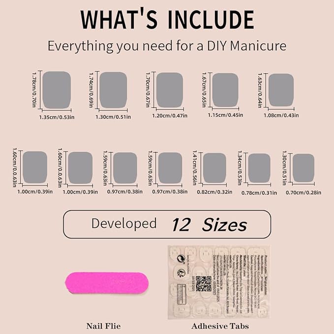 24 Pcs Halloween Press on Nails Short French Tips False Nails with Designs Cute Nude Pink Fake Nails Red Blood Nail Tips Acrylic Glue on Nails Square Full Cover Stick on Nails for Women Manicure Tips