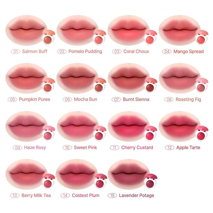 dasique Souffle Color Pot #13 Berry Milk Tea – Makeup Blush, Buildable Silky-Smooth Texture, Build-In Mini Brush, Multi-Use For Cheek and Lip