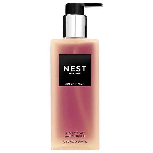 NEST New York Liquid Soap, Autumn Plum - 10 fl oz - Cleanses & Nourishes Skin - Approx. 300 Pumps Per Bottle - Gluten Free & Cruelty Free