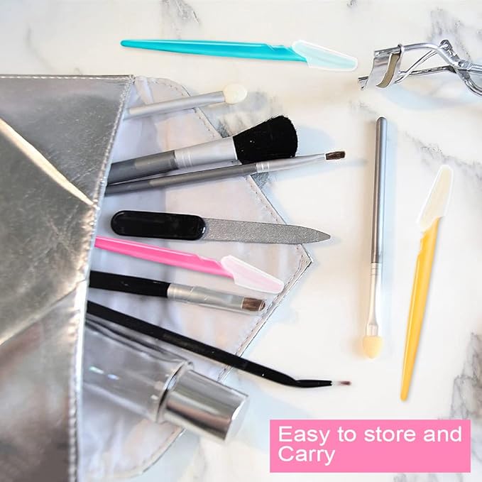 48 Pcs Eyebrow Razor for Women Face Razors Multipurpose Dermaplaning Tools, Hair Trimmer Shaper Shaver with Protective Cover, Facial Hair Removal for Women Men Body Use