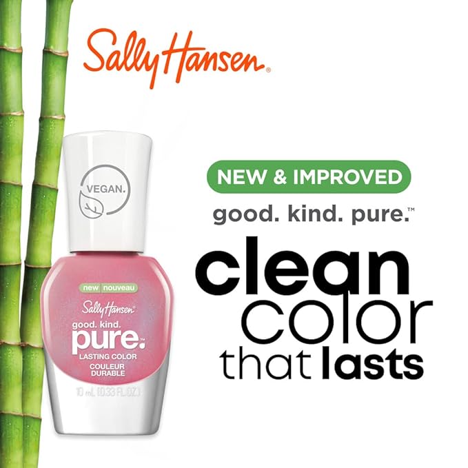 Sally Hansen Good.Kind.Pure Geode to Joy Collection - Nail Polish - Love You Lotus - 0.33 fl oz (Pack of 2)