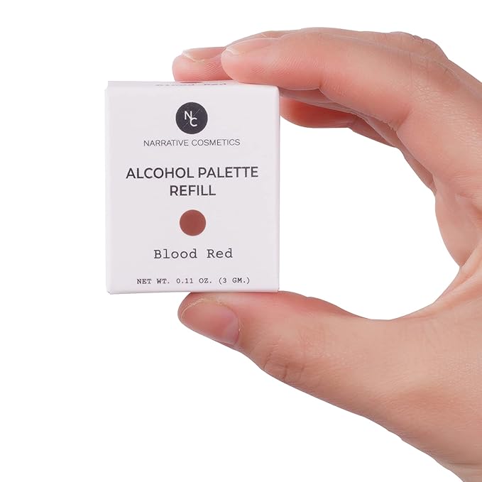 Narrative Cosmetics Alcohol Palette Refill Pans - Skin Tones - Blood Red