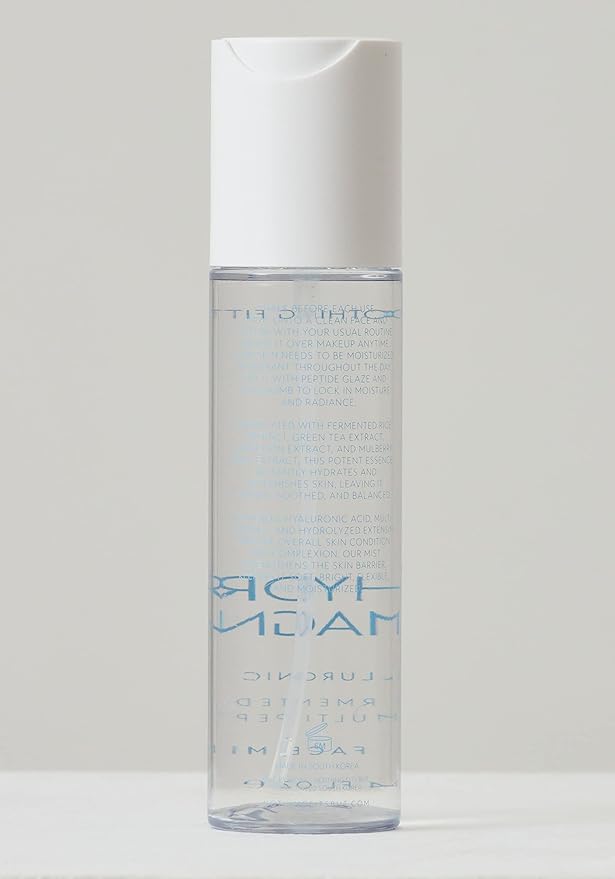 NOTHING FITS BUT Hydro Magnet Facial Mist, Hydrating Toner with Hyaluronic Acid, Fermented Sake & Multi Peptides (3.4 Fl Oz/ 100 ml)