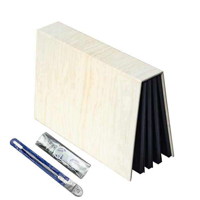 Strong 4-layers Empty magnetic palette book palette（White wood