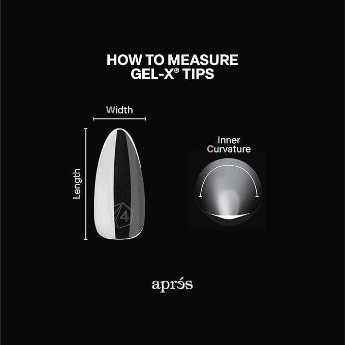 Apres Gel-X® Round Box of Nail Tips | 280 Gel-X Tips,14 Sizes 00-9 | Half-sizes Included (Natural Round Long, 280 Count)