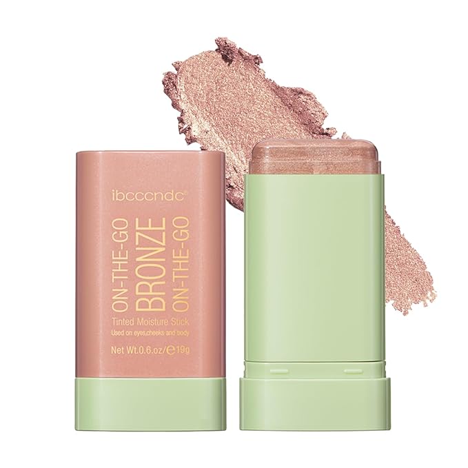 Cream Contour Stick,Multi-Use On The Go Bronzer Stick,Long-lasting