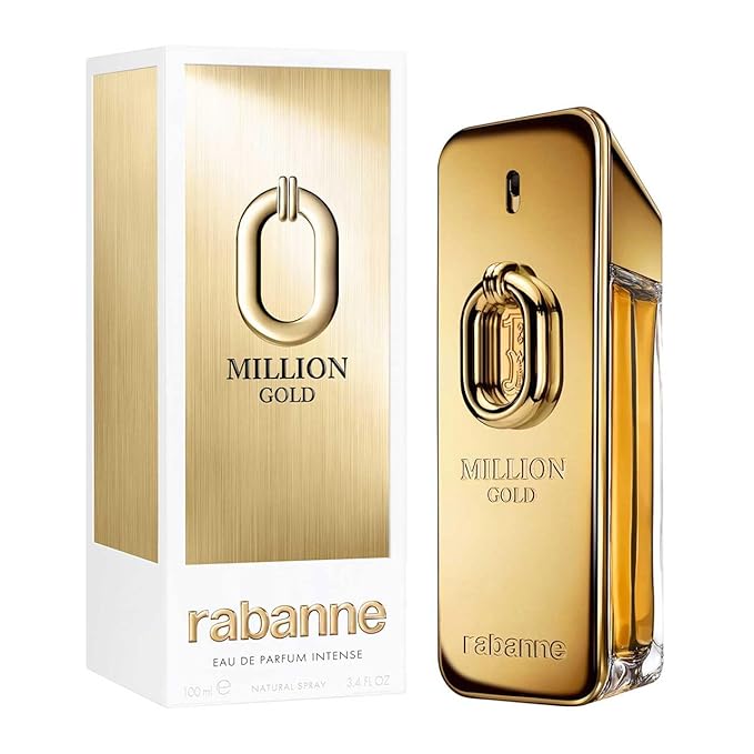 Paco Rabanne Million Gold Intense Eau De Parfum Spray for Men, 3.4 Ounce