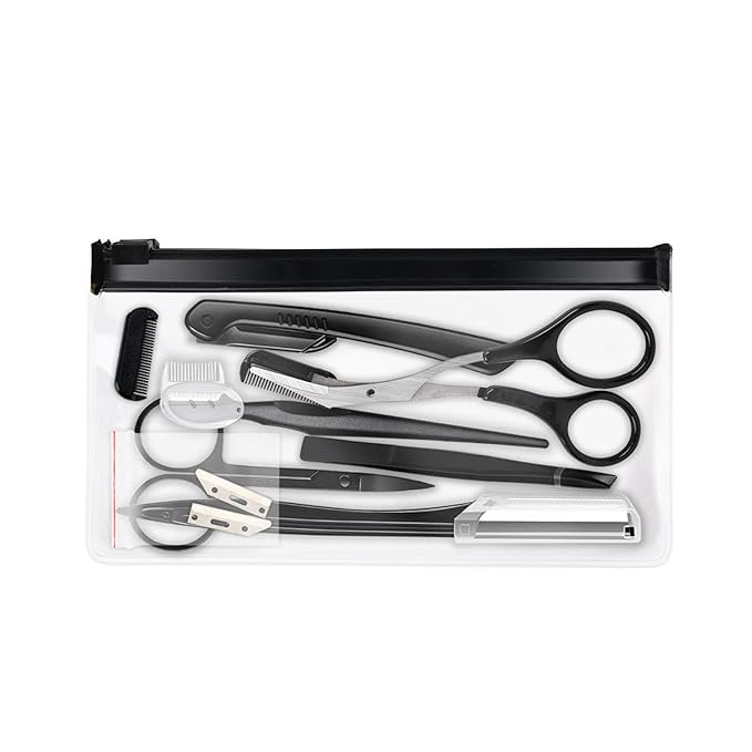 Eyebrow Razor, Eyebrow Kit, Multipurpose Exfoliating Dermaplaning Tool Face Razors for Women Girl, Eyebrow Grooming Set (11 in 1)