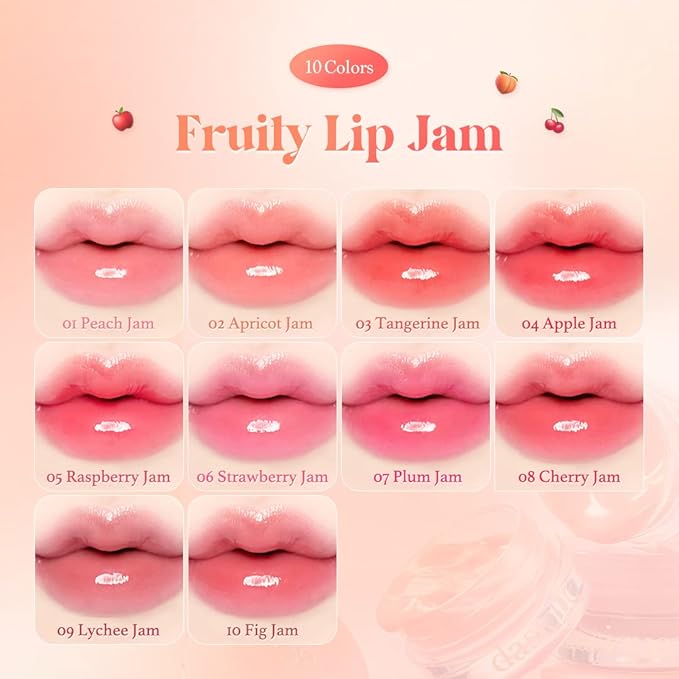 dasique Fruity Lip Jam (#02 Apricot Jam) | High-shine finish | Moisturizing | Vegan, Cruelty Free | Lip Balm