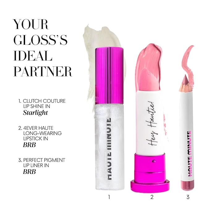 Mini Clutch Couture Lip Shine Gloss, Non-Sticky Lip Gloss, Vegan & Cruelty-free, High Shine Finish & Moisturizing - Starlight