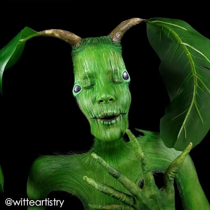 Mehron Makeup CreamBlend Stick | Face Paint, Body Paint, & Foundation Cream Makeup | Perfect for Halloween .75 oz (21 g) (Green)