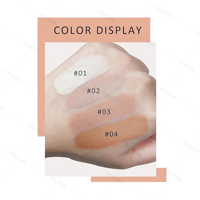 KYDA Mushroom Head Air Cushion BB Cream,Concealer Lasting Nude Makeup Moisturizing Pigment CC Liquid Foundation, Even Skin Tone Makeup Base Primer-Natural