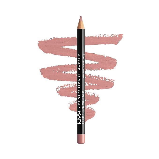 NYX PROFESSIONAL MAKEUP Slim Lip Pencil, Long-Lasting Creamy Lip Liner - Pale Pink