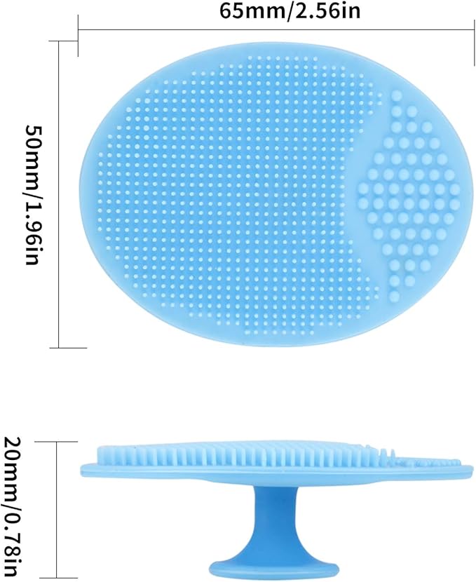 Face Scrubber,Soft Silicone Facial Cleansing Brush Pad Exfoliator Scrub Scrubby for Massage Pore Blackhead Removing Exfoliating-Unique Cool Fun Christmas Gift Present for Girl Sister Best Friend Women