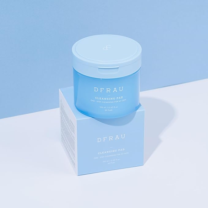 Face Cleansing Pads, Makeup Remover Pad for Sensitive Skin, Dual-Sided Cleansing Cotton Pads for Exfoliating and Moisturizing, Soft Vegan Pad for Deep Cleansing-60 Count