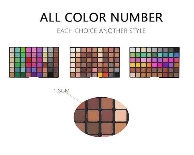 162 Colors Hightlight Eyeshadow Palette Makeup Gift Set,