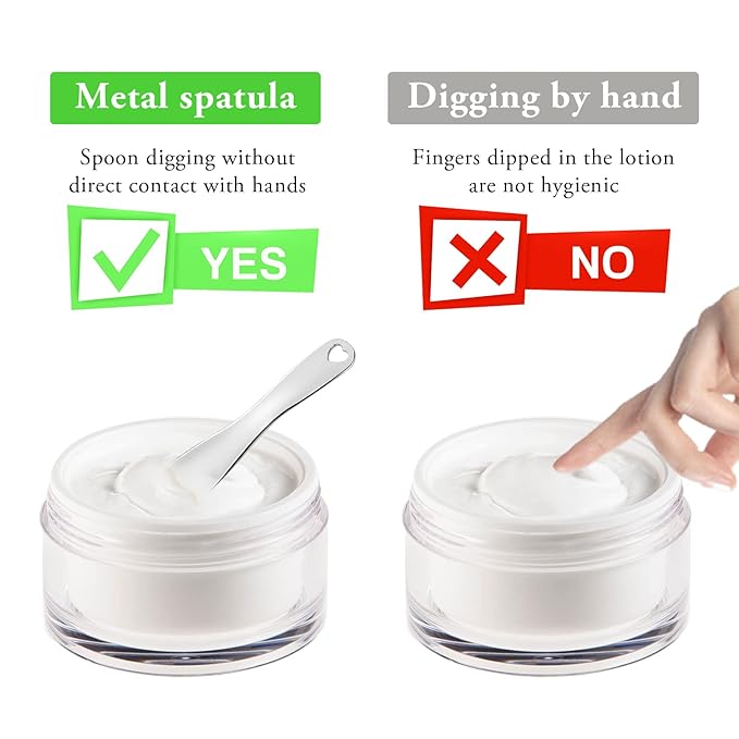 Sibba 3 PCS Facial Spatula Massage Eye Roller Dark Circles Skincare Tool Face Cream Lotion Makeup Stainless Steel Applicator Wand Neck Lines Beauty Instrument Stick Spoon Device(Silver)