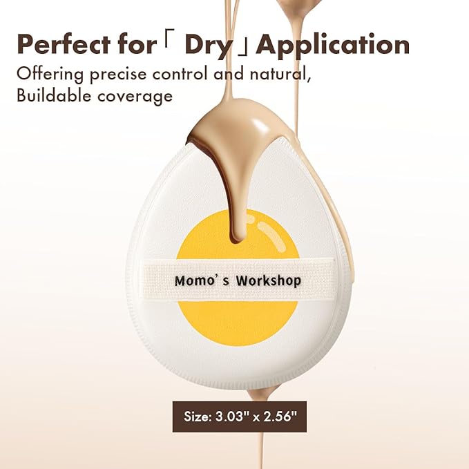 Sun Egg Makeup Sponge Puff & Tomato Makeup Sponge Set - 2PCS Medium Bounce Rubycell,Halloween Foundation Puffs for Creamy Finish, Quick Blending, Comfortable for All Skin Types & Storage Case