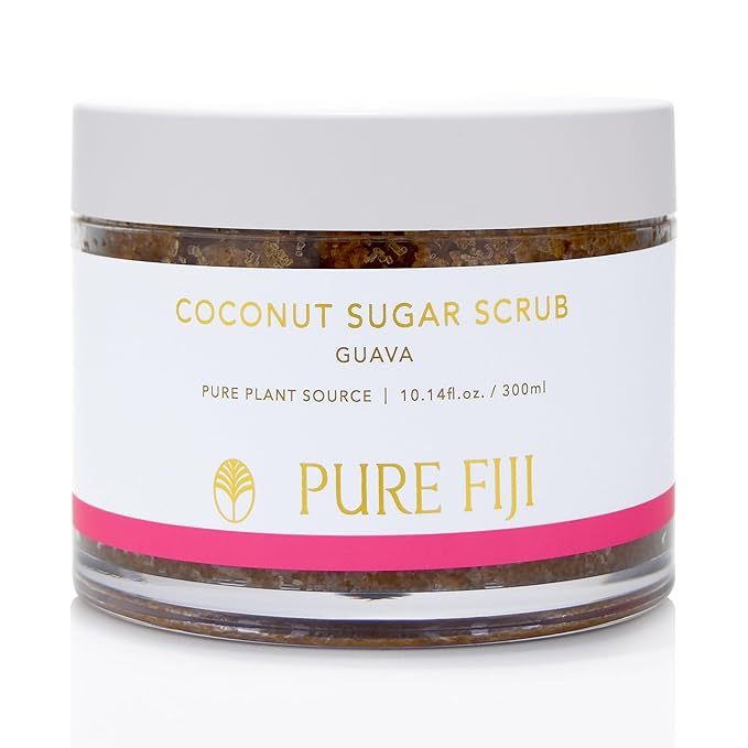 Pure Fiji Coconut Sugar Body Scrub, Guava (10.14 Oz /300ml)