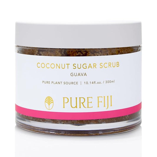 Pure Fiji Coconut Sugar Body Scrub, Guava (10.14 Oz /300ml)