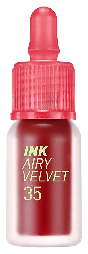 Peripera Ink Airy Velvet Lip Tint | High-Pigmentation, Lightweight, Soft, Moisturizing, Not Animal Tested (035 CHERRY ROSE (NEW))