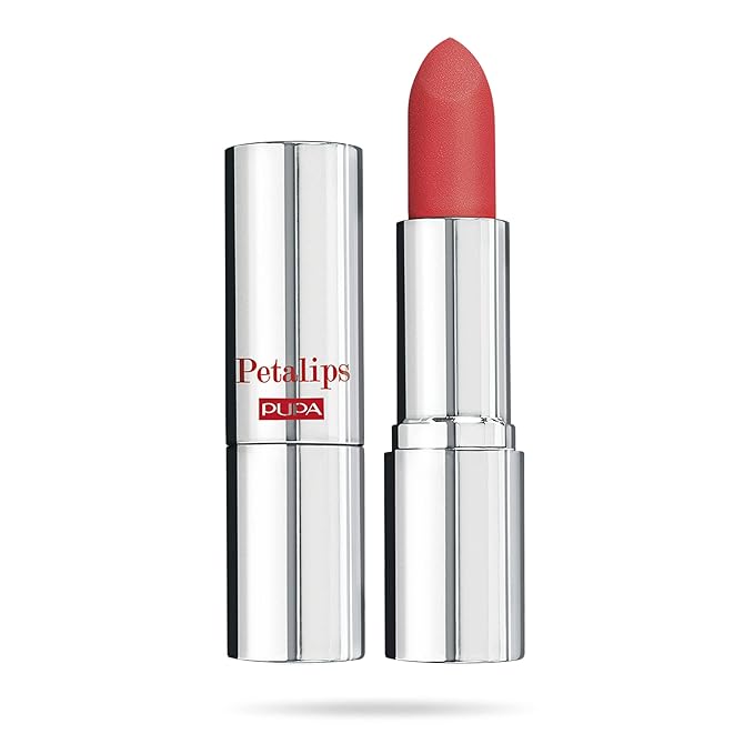 Pupa Milano Petalips Soft Matt Lipstick - Lightweight And Imperceptible - Provides Color With Buildable Intensity - Combines Comfort Of A Balm With A Matte Finish - 014 Wild Poppy - 0.123 Oz