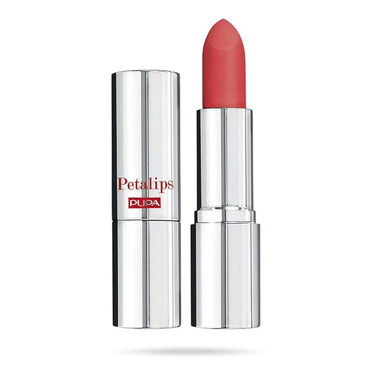 Pupa Milano Petalips Soft Matt Lipstick - Lightweight And Imperceptible - Provides Color With Buildable Intensity - Combines Comfort Of A Balm With A Matte Finish - 014 Wild Poppy - 0.123 Oz