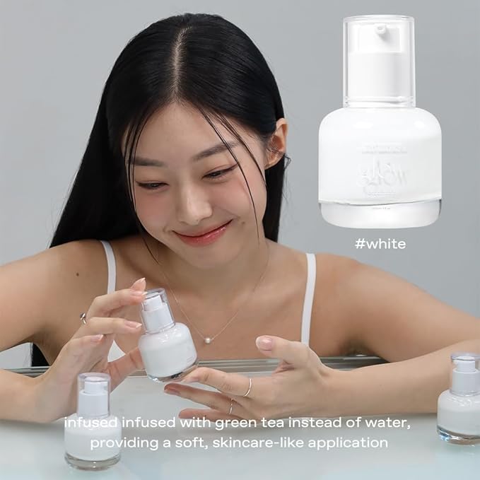 glow breathable blemish balm #white | light-coverage bb cream & tinted moisturizer | skincare-like finish with green tea leaf water infusion | healthy radiant glow | non-comedogenic | 1 fl oz