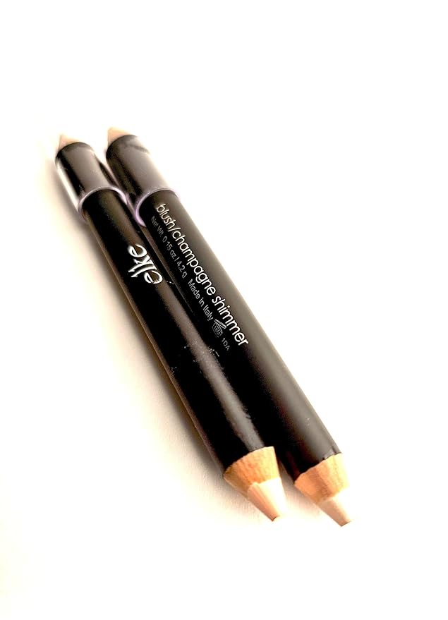 elke DUO BROW HIGHLIGHTER PENCIL (Cool | Blush - Champagne) soft shimmer sheen highlighter, concealer corrector