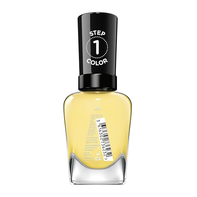 Sally Hansen Miracle Gel™, Travel Seekers Sunbrella, Long Lasting, Gel-Like Formula, No UV Lamp Needed, Yellow Nail Polish