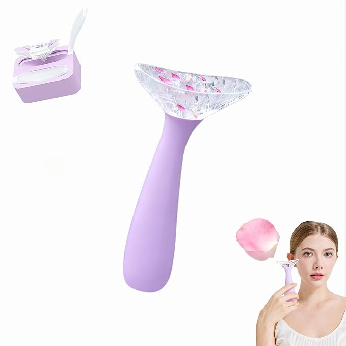 Ice Roller for Face - Reusable Silicone Ice Mold for Eye Depuffing, Wrinkle Appearance Reduction & Daily Cooling Skincare