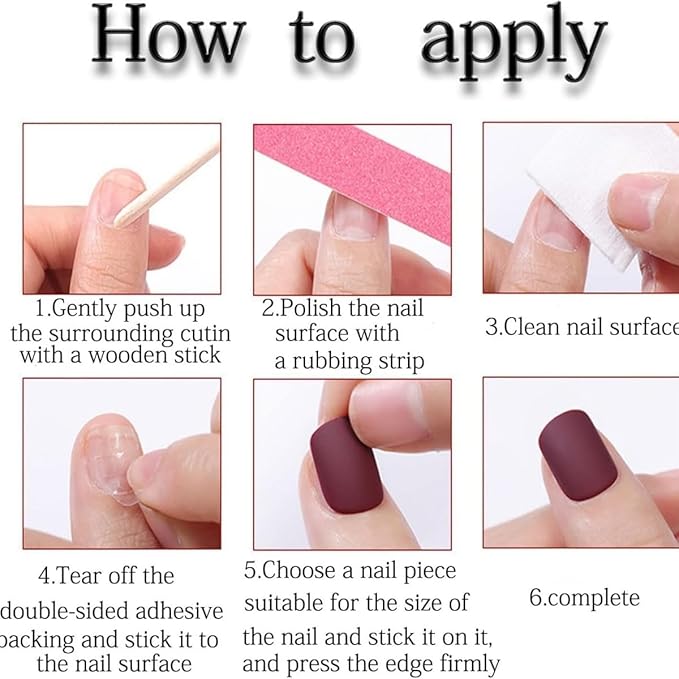 White French Tip Press on Nails Short Almond Fake Nails with 3D Gold Line Design Stick on Nails Nude False Nails Reusable Full Cover Acrylic Glue On Nail for Women Nail Art Decoration 24Pcs