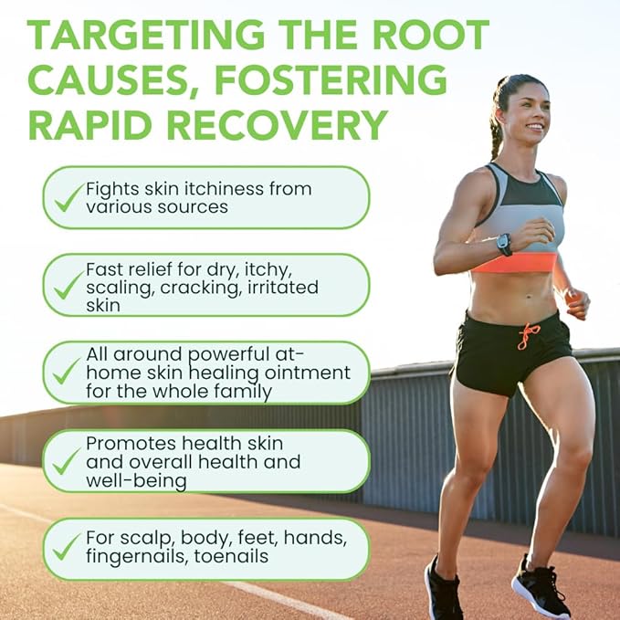 Thena Athlete’s Foot Cream Relieves Itching & Repairs Dry Cracked Feet & Heels, Extra-Strength Foot Balm with Tea Tree Peppermint Neem, Plant-based Treatment for Itchy Skin, Jock Itch, Ringworm