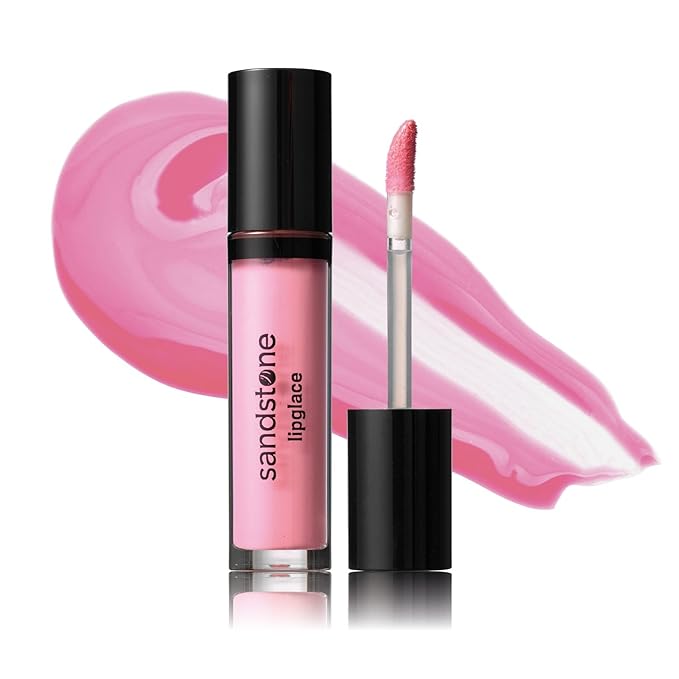 Sandstone Scandinavia Lipglace - Pinky Promise - Hypoallergenic Vegan Lip Gloss - Fragrance Free & Allergy Certified Non-Sticky & Moisturizing Lipgloss Pink - Anti-Aging Hydrating Lipgloss