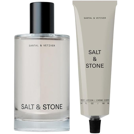 Salt & Stone Body Mist + Body Lotion Bundle | Santal & Vetiver