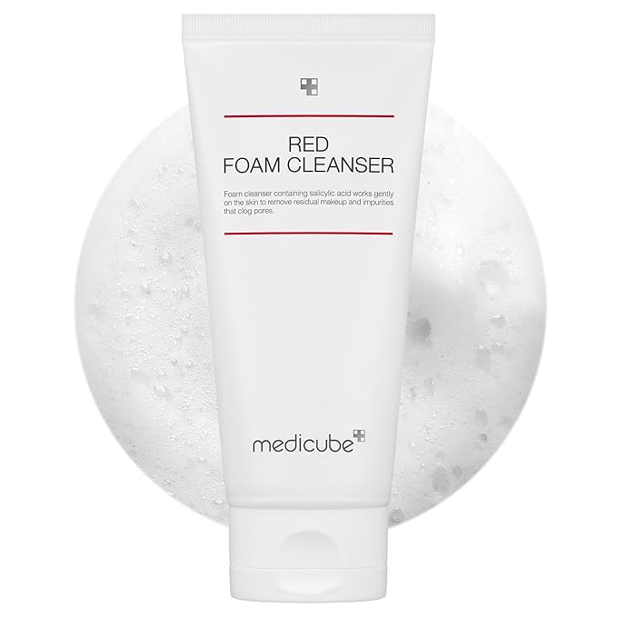medicube Red Foam Cleanser - Deeply cleanses, remove impurities, control sebum, | Korean Skincare