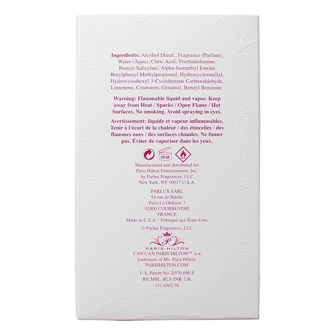 Paris Hilton Can Can Eau De Parfum Spray 3.40 oz (Pack of 3)