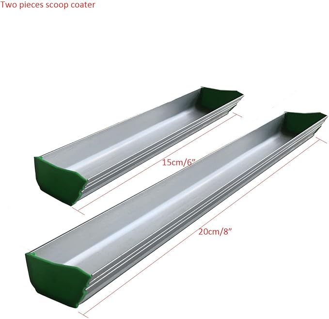 YLZ Emulsion Scoop Coater for Screen Printing, Two Sizes 6" 8", Aluminum Alloy, Screen Printing Supplies