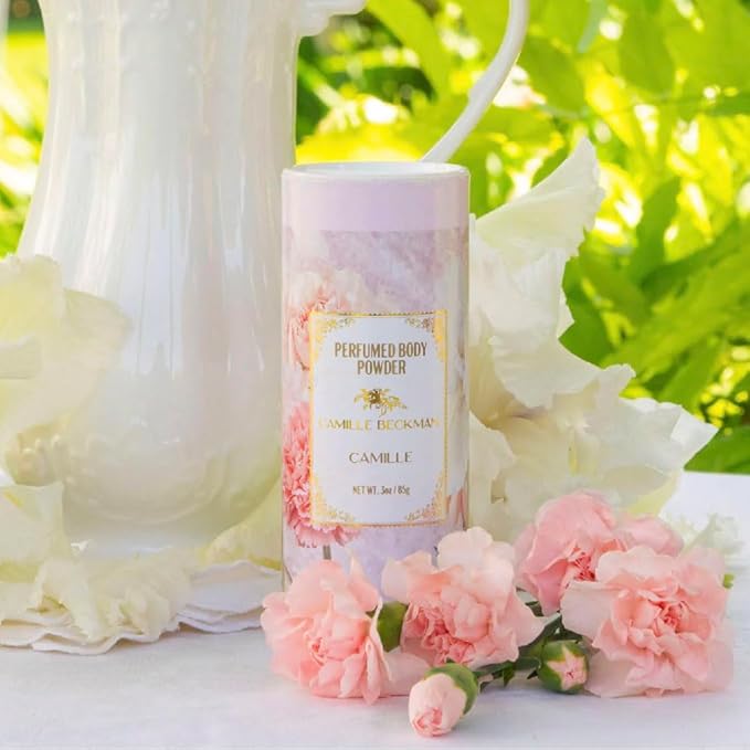 Camille Scented Talc-Free Body Powder, Perfumed Dusting Powder, Camille Beckman, 3 Ounce