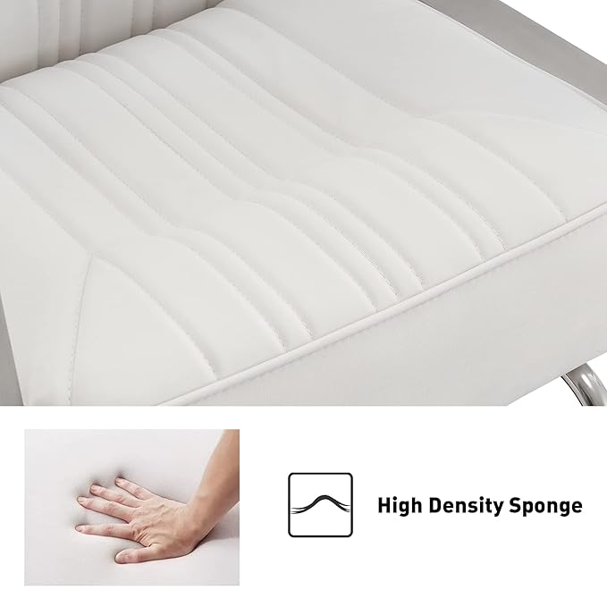 BarberPub Salon Chair for Hair Stylist, All Purpose Hydraulic Barber Styling Chair, Beauty Spa Equipment 8548 (White)