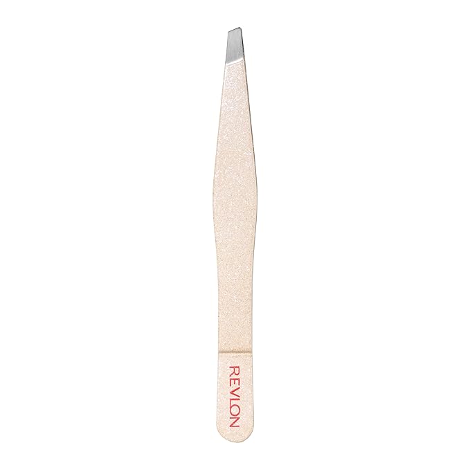 Revlon Designer Series Slant Tweezer, High Precision, Made With Long Lasting Stainless Steel, 1 Count