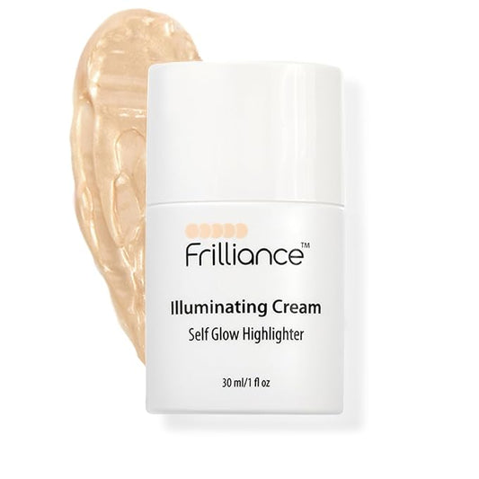 Frilliance Illuminating Cream, Hydrating Self Glow Highlighter, Cruelty Free Hypoallergenic for Teens of All Skin Types, 30 ml / 1 fl oz