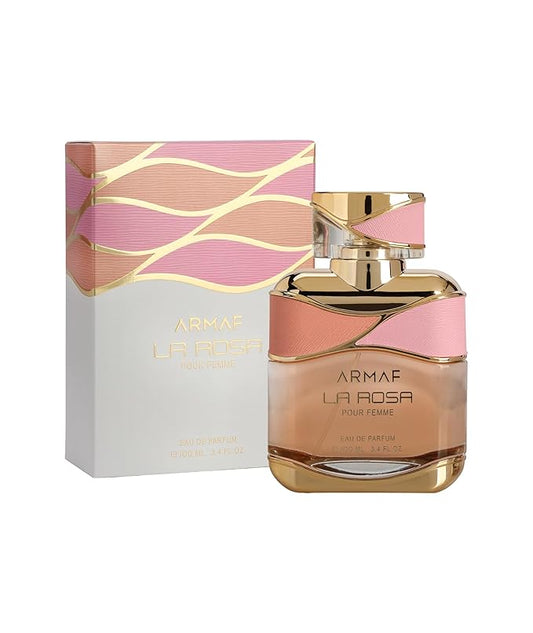 Armaf La Rosa Pour Femme Eau De Parfum 100ML For Her, Floral Fragrance, Perfume For Women, La Via