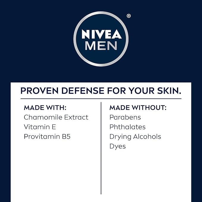 NIVEA Men Sensitive Face and Beard Moisture Gel, Gentle Face and Beard Moisturizer for Men Instantly Hydrates Skin and Conditions Facial Hair, 1.7 Fl Oz Tube, Pack of 3