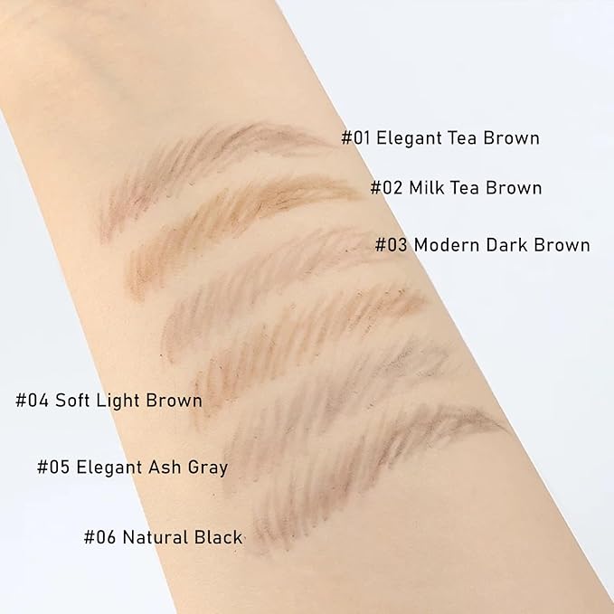 Eyebrow Pencils for Women,1Pack Micro Brow Pencil Waterproof Smudgeproof,Ultra-Precise Tip,Gray Eyebrow Pencil for Older Women,Built-In Spoolie Brush,05 Elegant Ash Gray.