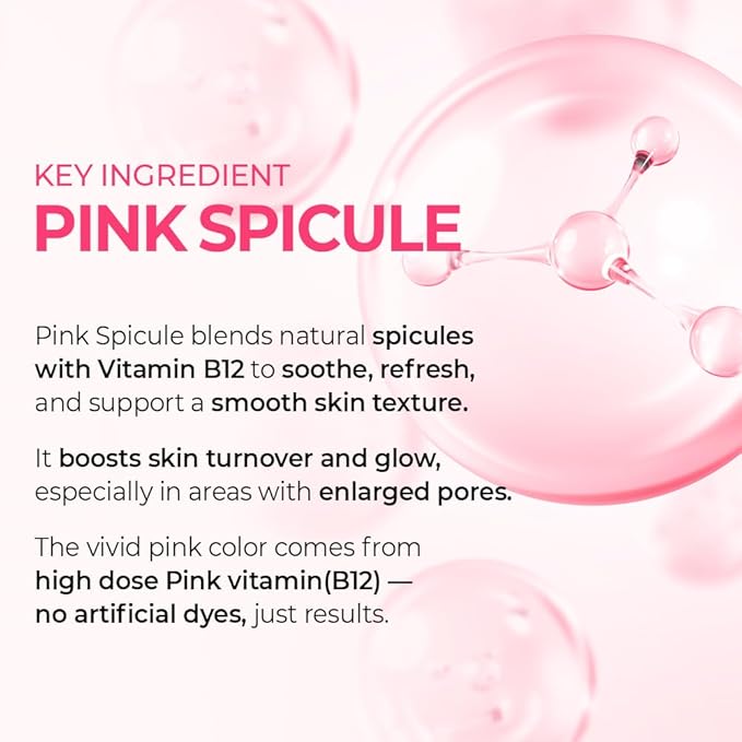 Dr.Melaxin Cemenrete Cyano Pink Spicule Serum with Calcium, korean skin care pore tightening refines pores tightening serum 1.01 fl. oz.